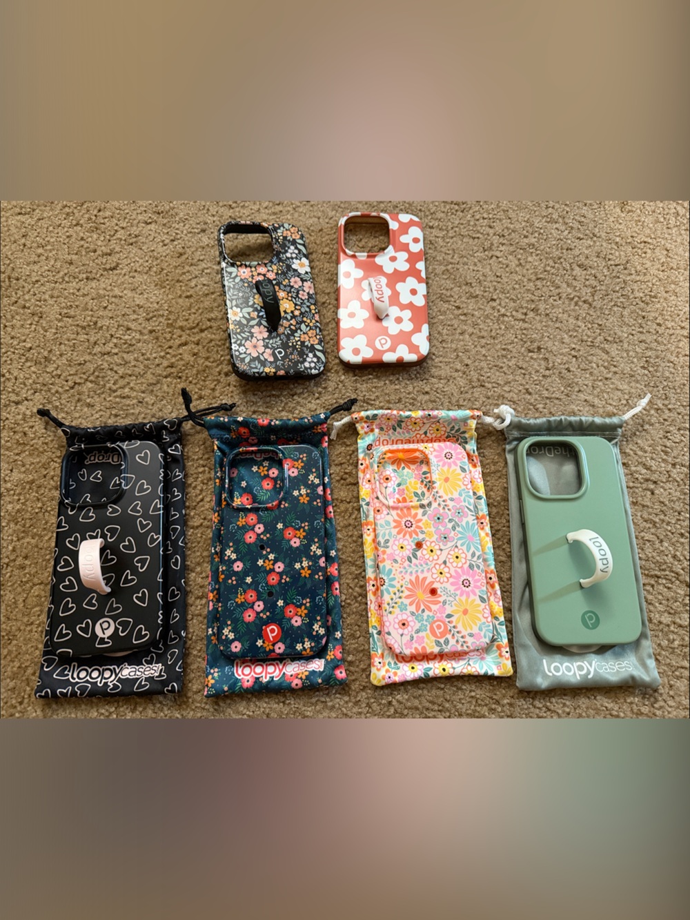 Lot of 6 iPhone 14 Pro Floral Cases